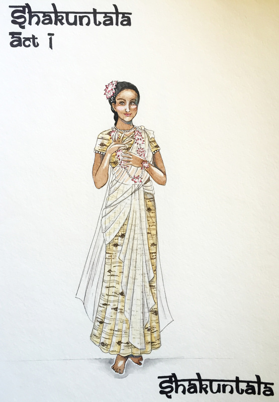 Shakuntala #2 Duvet Cover by Kiran Joshi - Fine Art America